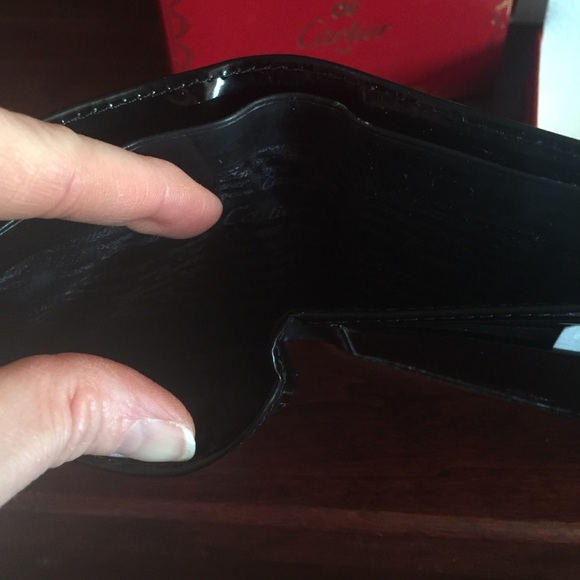 Cartier Black Leather Wallet - NEW Vintage Piece - Picture 8 of 12